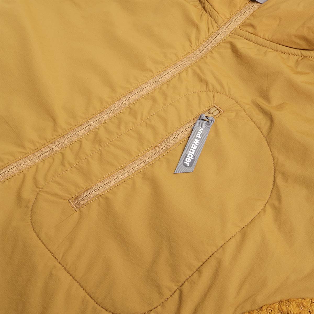 And Wander Air Fleece Full Zip Hoodie