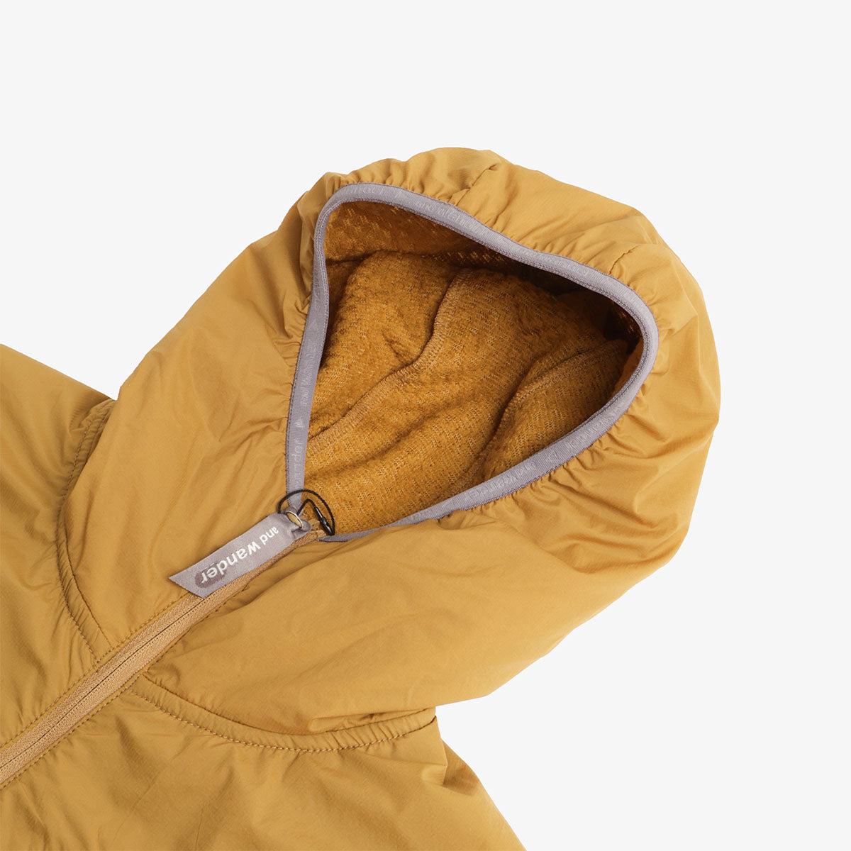 And Wander Air Fleece Full Zip Hoodie