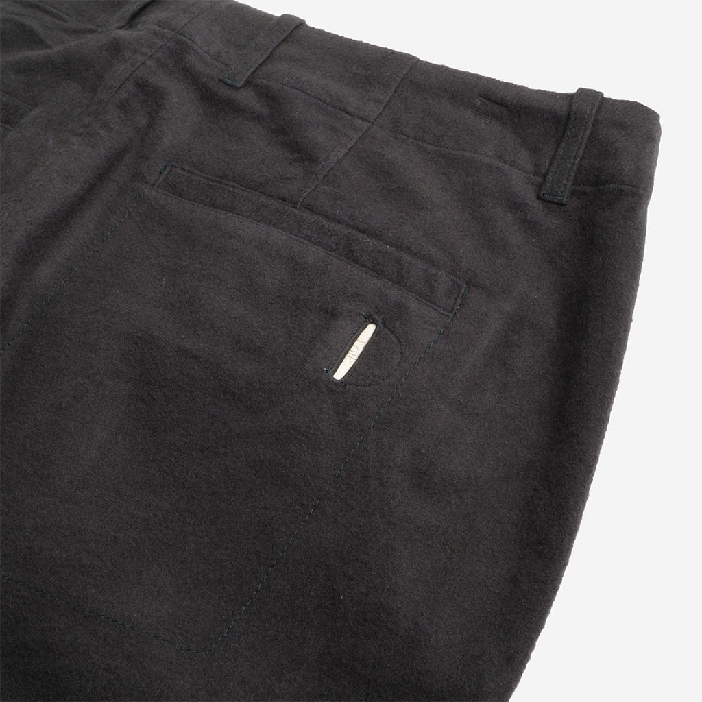Folk Assembly Pant, Deep Green Moleskin, Detail Shot 4
