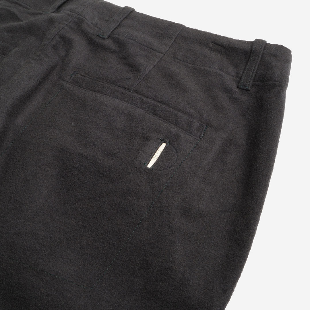 Folk Assembly Pant, Deep Green Moleskin, Detail Shot 4