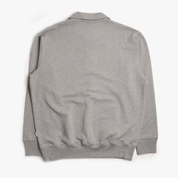 thumbnail Norse Projects Norse Standard Half Zip Sweatshirt, Grey Melange, Detail Shot 2
