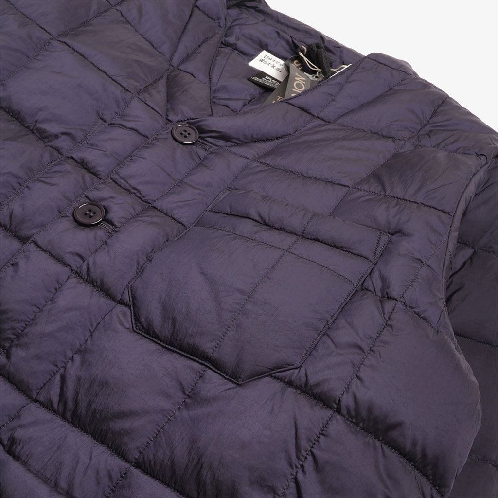 Universal Works Cardigan en duvet softshell