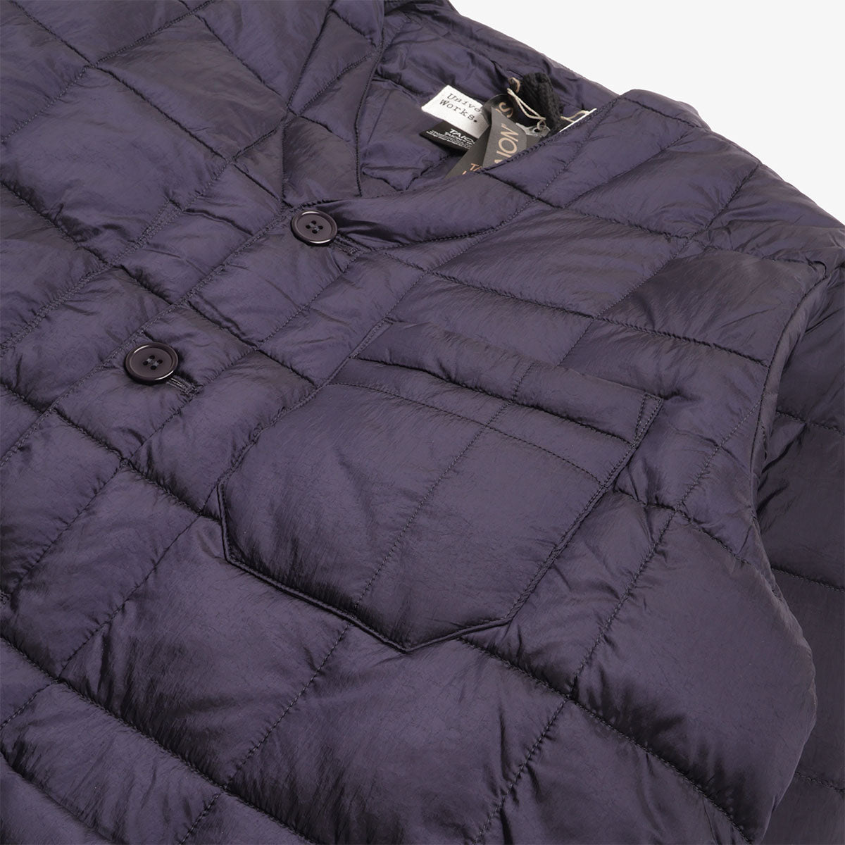 Universal Works Cardigan en duvet softshell