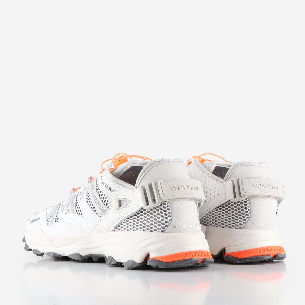 Adidas Originals Hyperturf Shoes, Ftwr White Grey One Beam Orange, Detail Shot 3