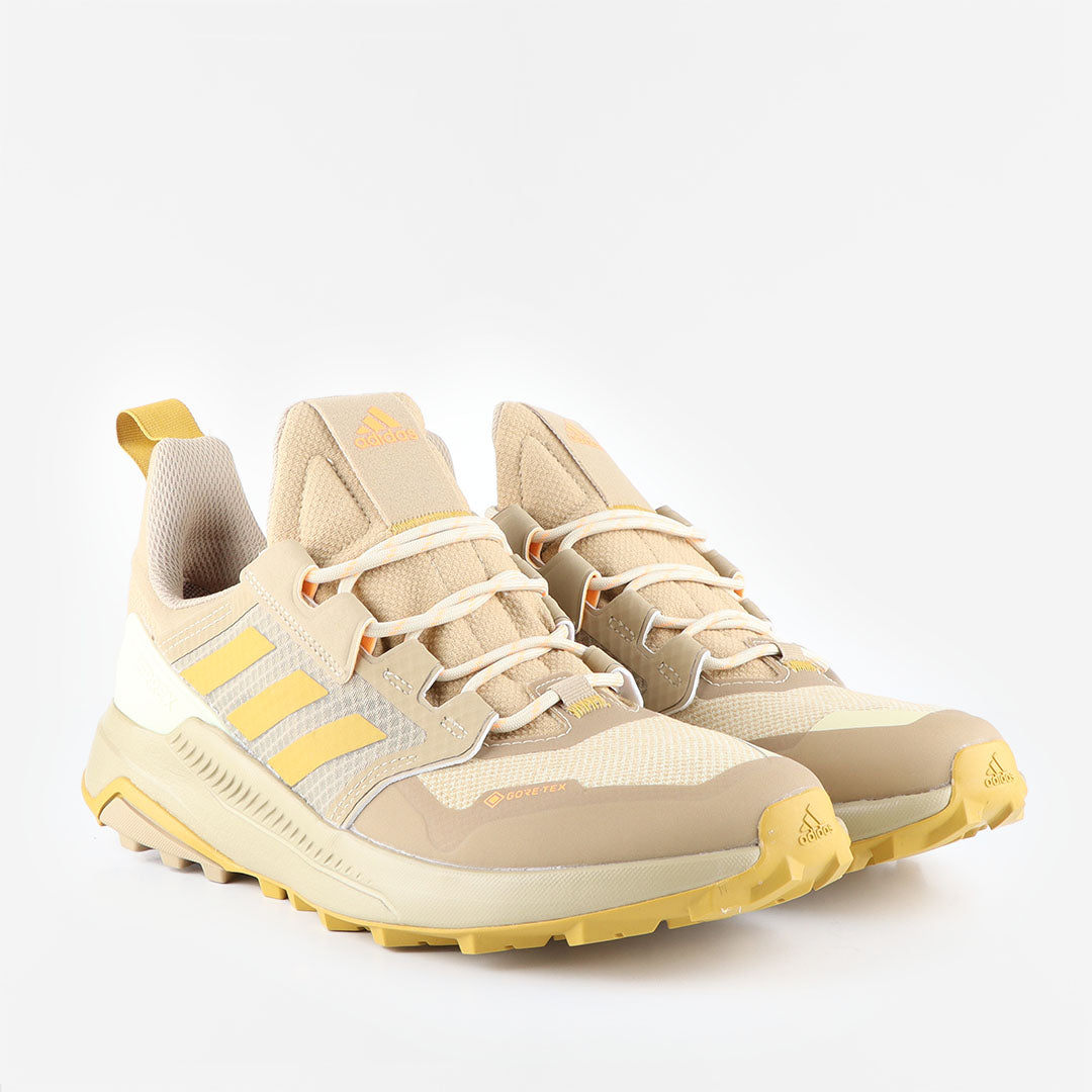 Adidas Originals Terrex Trailmaker Gore-Tex Hiking Shoes, Beige Tone Victory Gold Flash Orange, Detail Shot 2