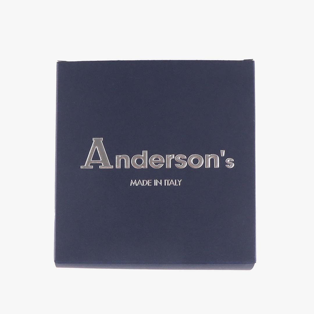 main Anderson's Classic Woven Belt, Navy, Detail Shot 4