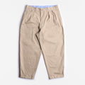Beams Plus 2 Pleats Twill Pant, Khaki, Detail Shot 5