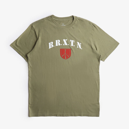 Brixton Harden T-shirt, Olive Surplus, Detail Shot 1