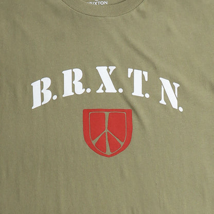 Brixton Harden T-shirt, Olive Surplus, Detail Shot 2