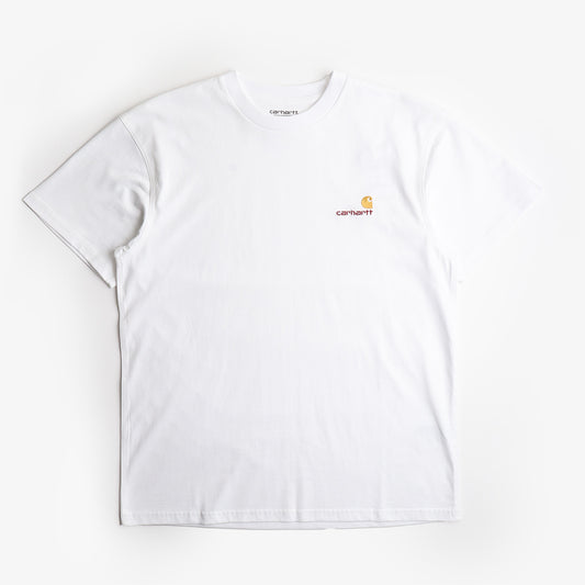 Carhartt WIP American Script T-Shirt, White, Detail Shot 1
