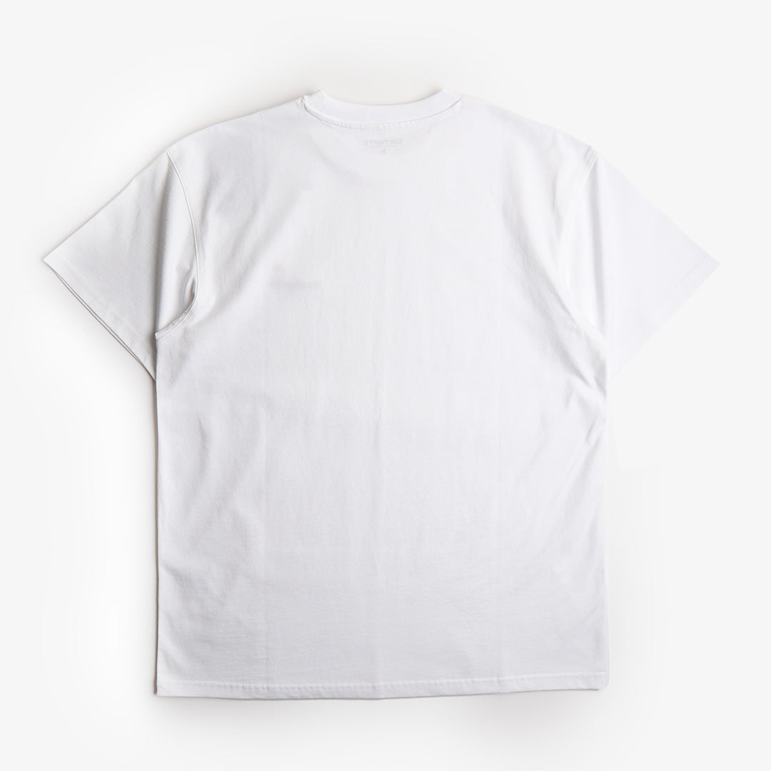 Carhartt WIP American Script T-Shirt, White, Detail Shot 2