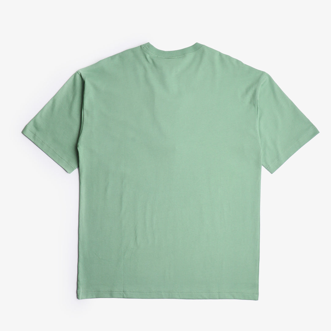 Champion Reverse Weave Small C Crewneck T-Shirt, Green, Detail Shot 3