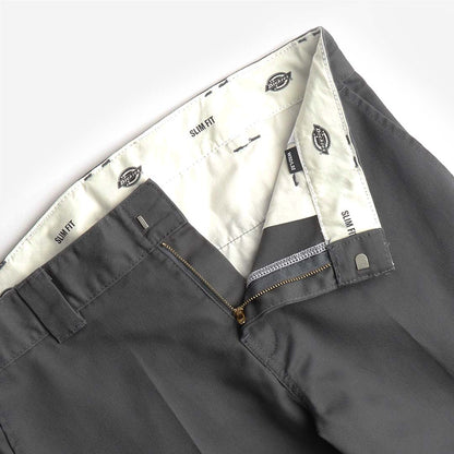 Dickies 872 Recycled Slim Fit Work Pant, Charcoal Grey, Detail Shot 4