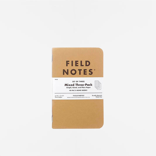 Field Notes Original Kraft Mixed 3-Pack Notebook, Original Kraft 3-Pack Mixed, Detail Shot 1