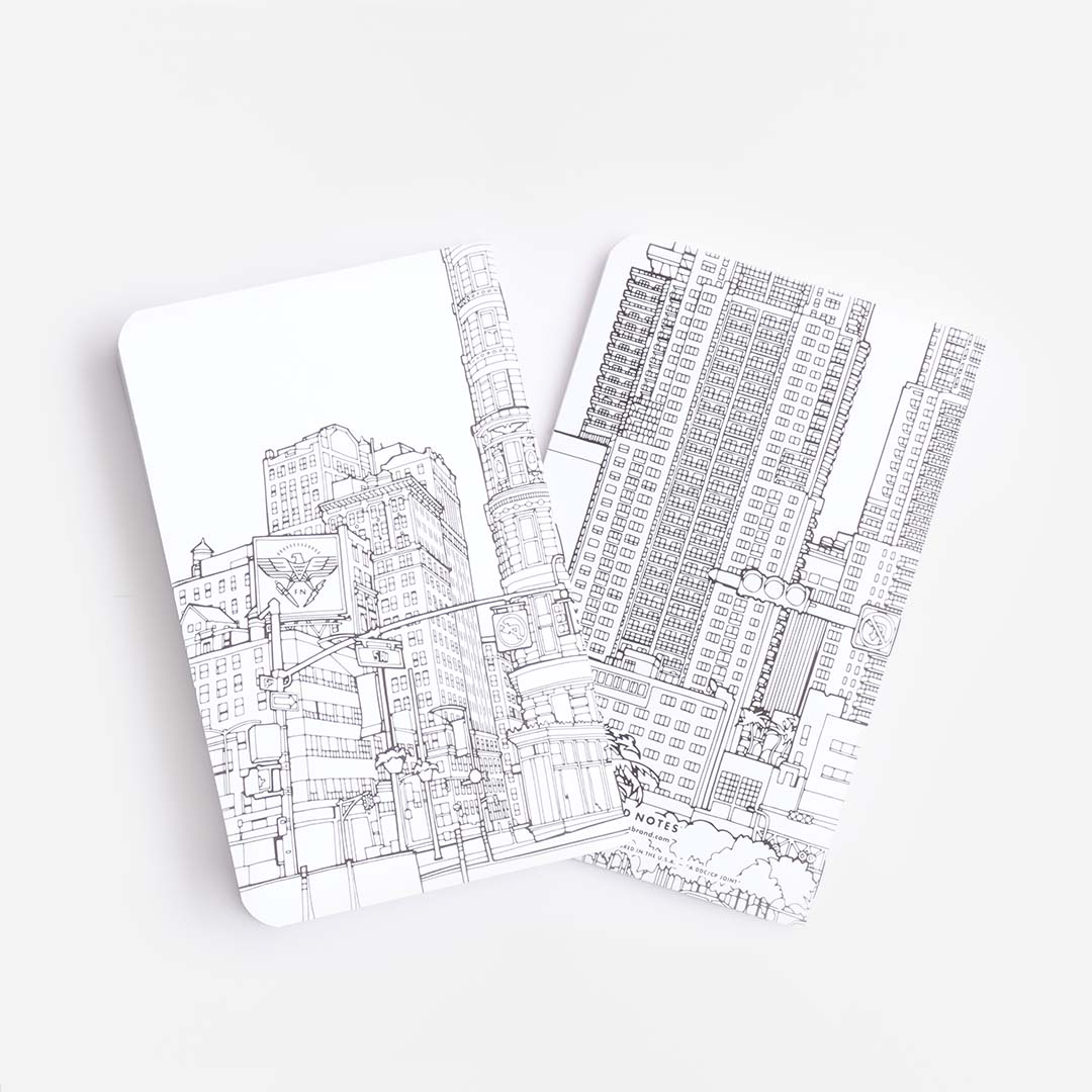 Field Notes Streetscapes: New York + Miami 2-Pack Sketch Book, New York + Miami, Detail Shot 3