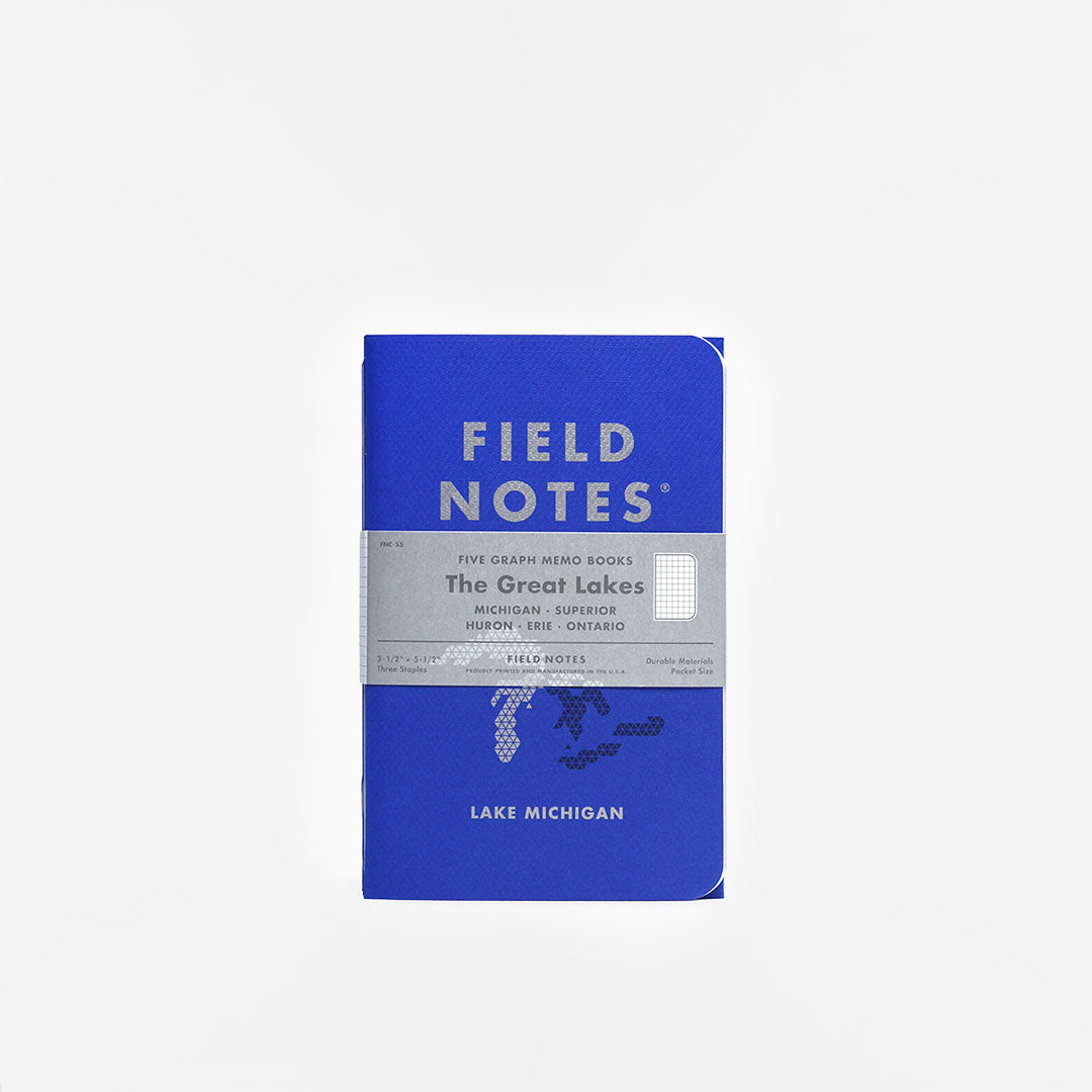 Field Notes Great Lakes 5-Pack Notebook, Great Lakes 5-Pack, Detail Shot 1