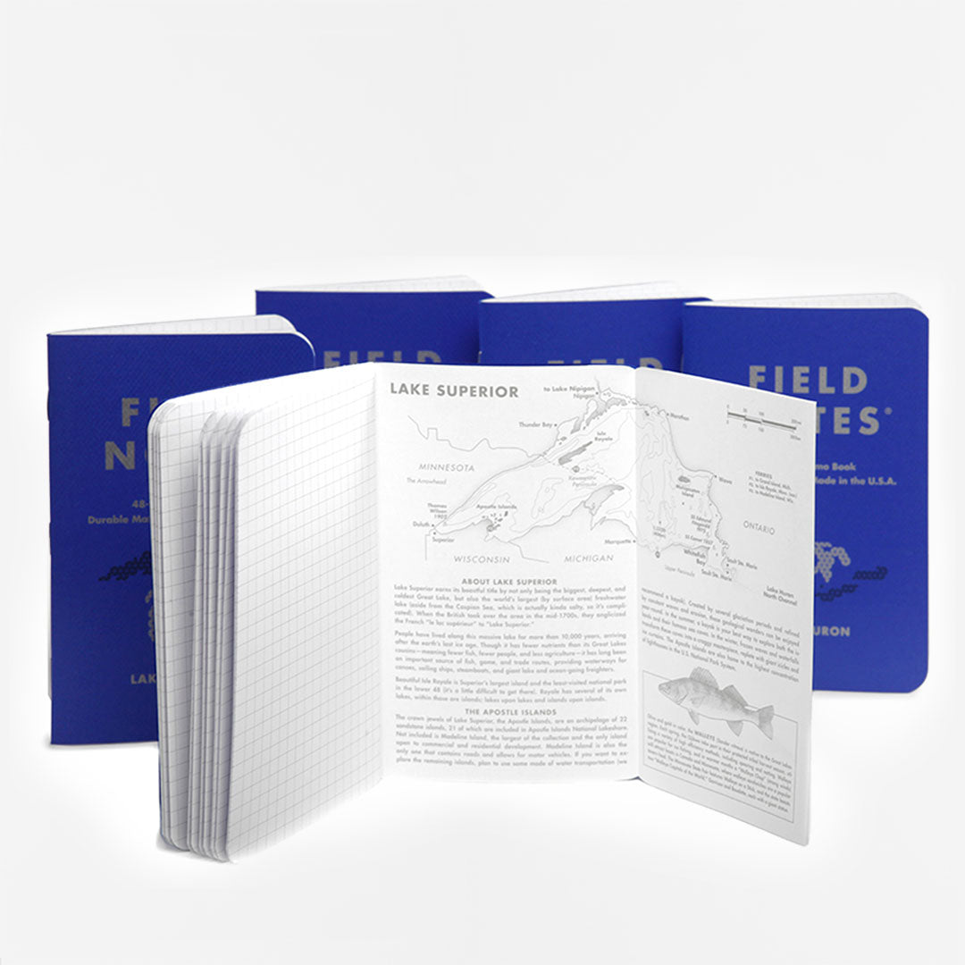 Field Notes Great Lakes 5-Pack Notebook, Great Lakes 5-Pack, Detail Shot 2