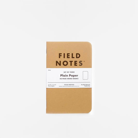 Field Notes Original Kraft Plain Paper 3-Pack Notebook, Original Kraft 3-Pack Plain, Detail Shot 1