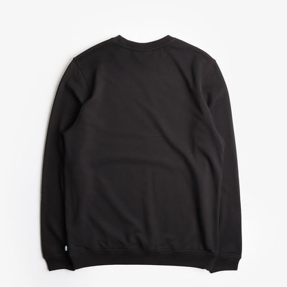 Fjallraven Vardag Crewneck Sweatshirt, Black, Detail Shot 2