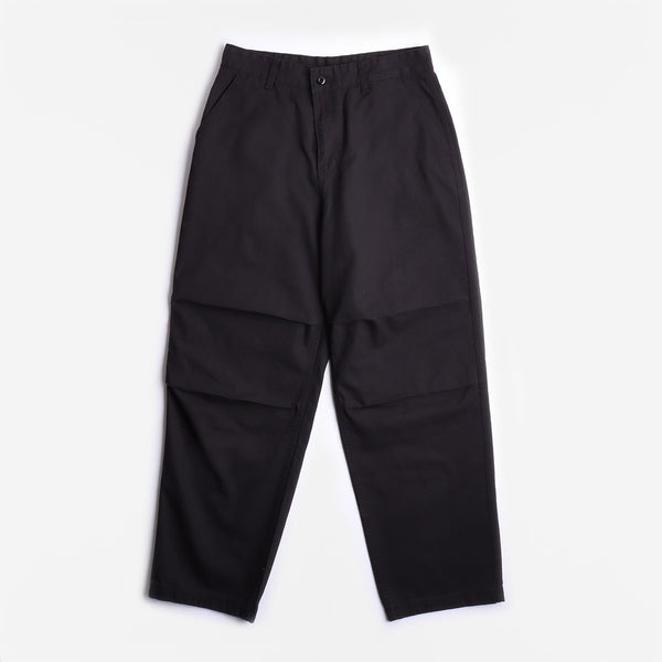 FrizmWORKS Slub Cotton Two Tuck Pant, Black, Detail Shot 2