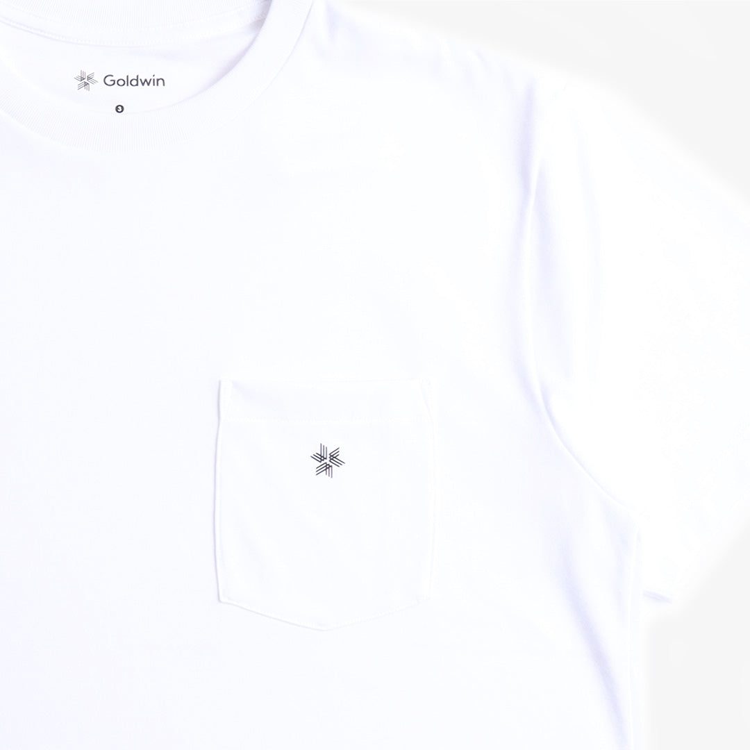Goldwin Pocket T-Shirt, White, Detail Shot 3