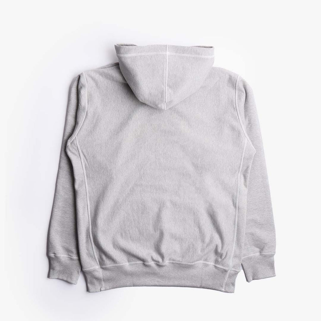 Good Measure M-20 Heavyweight Hooded Sweatshirt, Marl Grey, Detail Shot 3