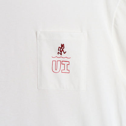 Urban Industry X Gramicci 20 Year Trek Pocket T-Shirt, White, Detail Shot 4