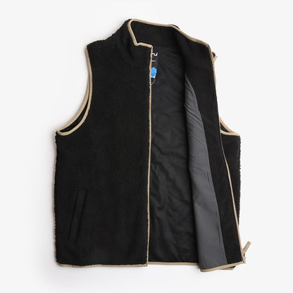 Kavu Cooper Fleece Vest, Black, Detail Shot 3