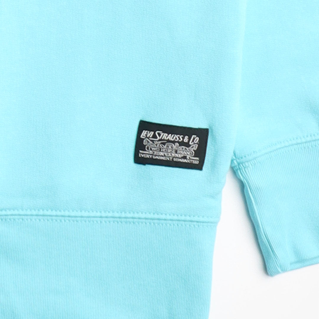 Levis Skate New Quarter Zip Sweatshirt, Brillo Azul, Detail Shot 4