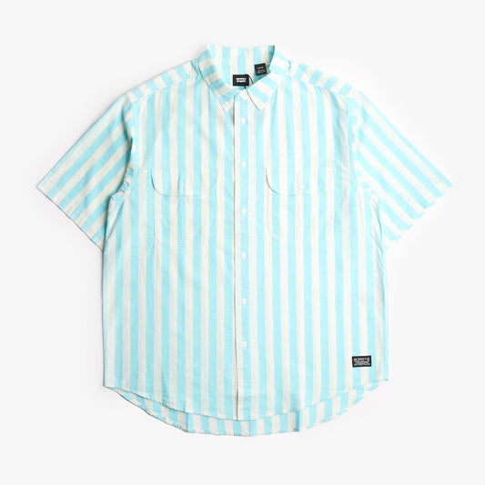Levis Skate Woven Shirt, 90's Blue White Stripe, Detail Shot 1
