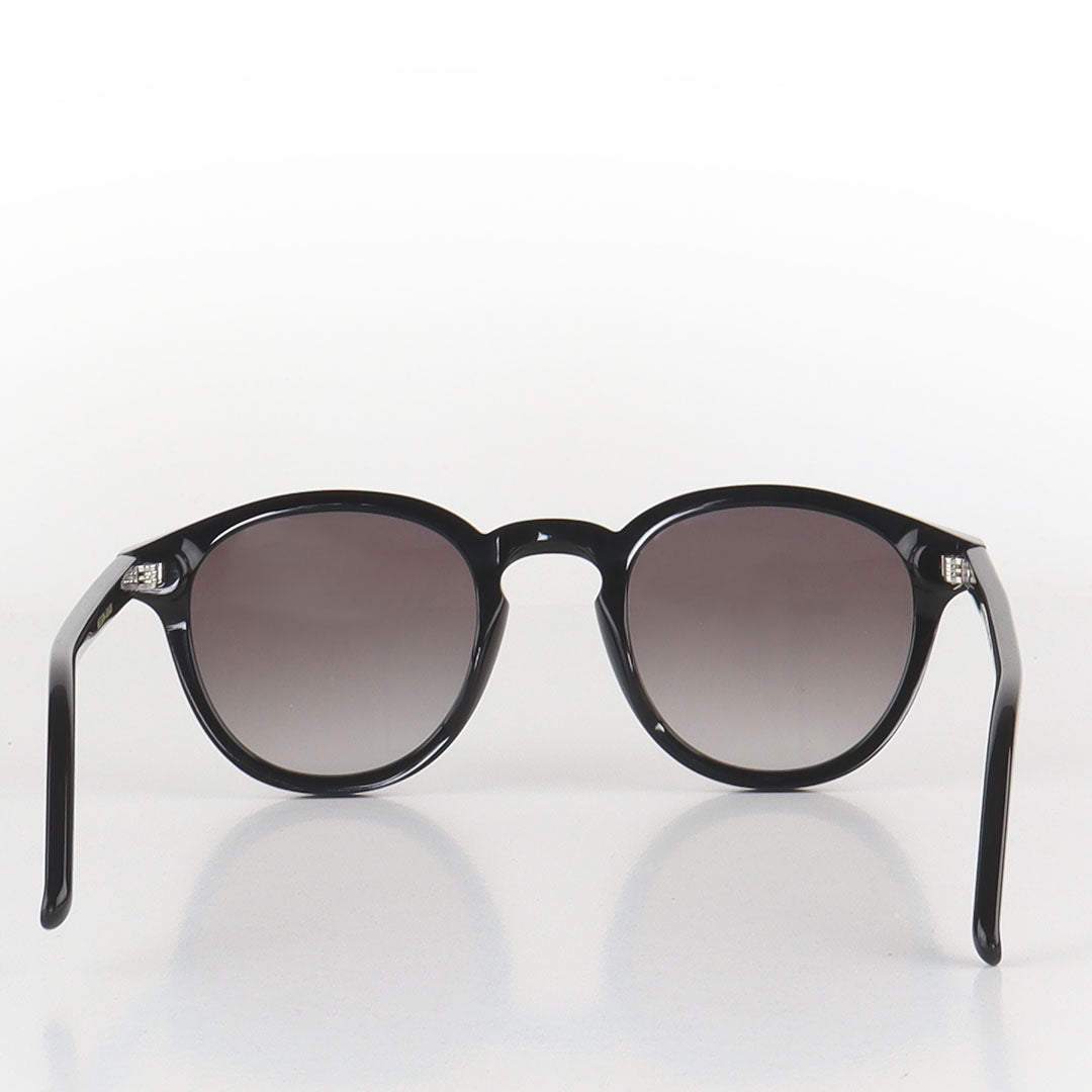 Monokel Eyewear Nelson Sunglasses, Black Grey Gradient Lens, Detail Shot 2