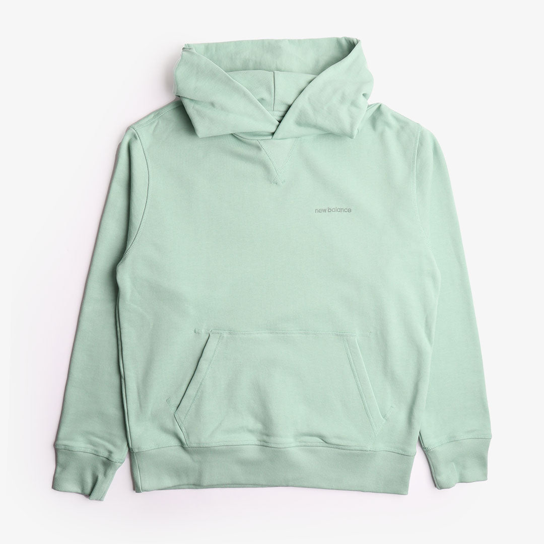 New Balance Athletics Nature State Pullover Hoodie, Green, Detail Shot 1