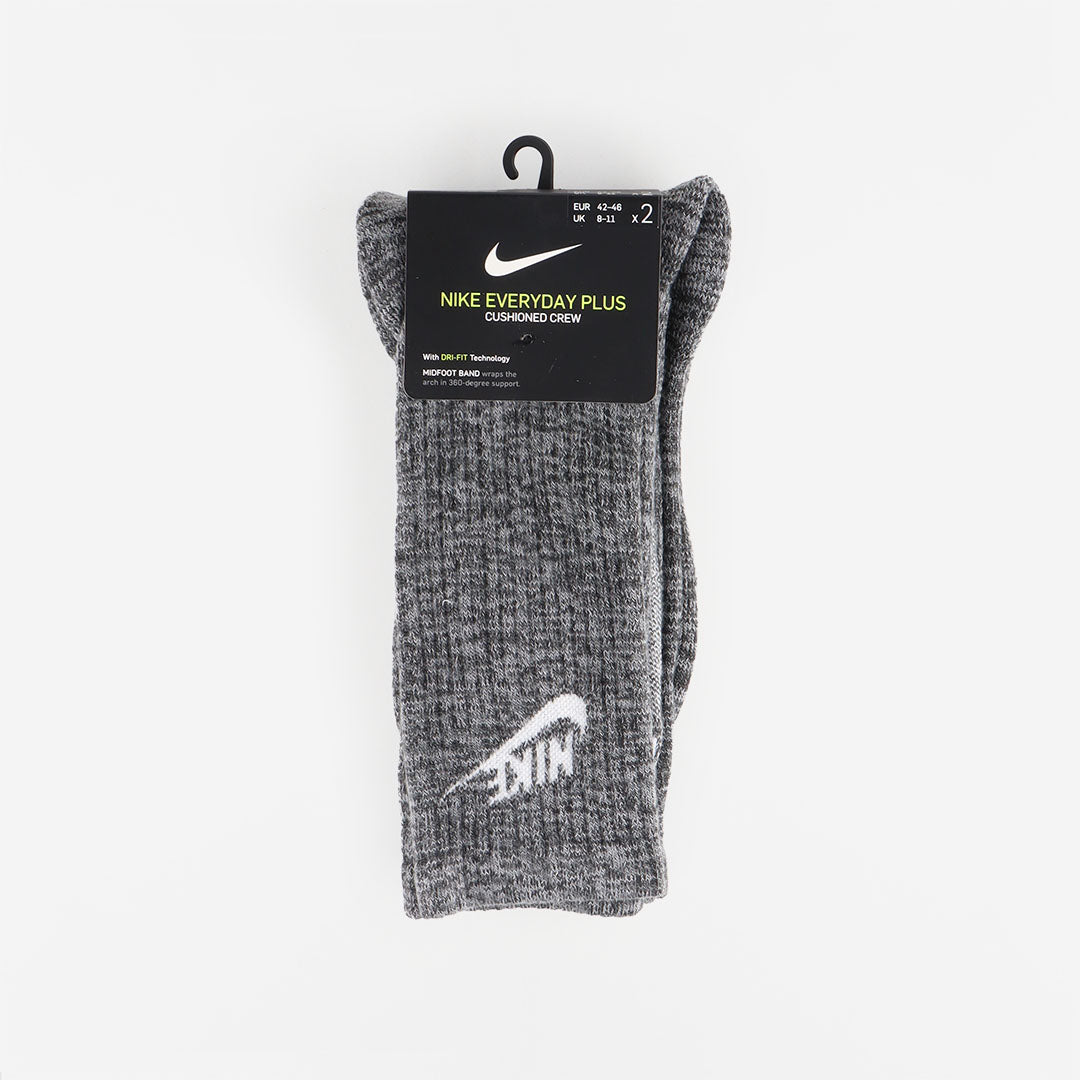 Nike Sportswear Everyday Plus Cushioned Socks 2-Pack, Black White, Detail Shot 2