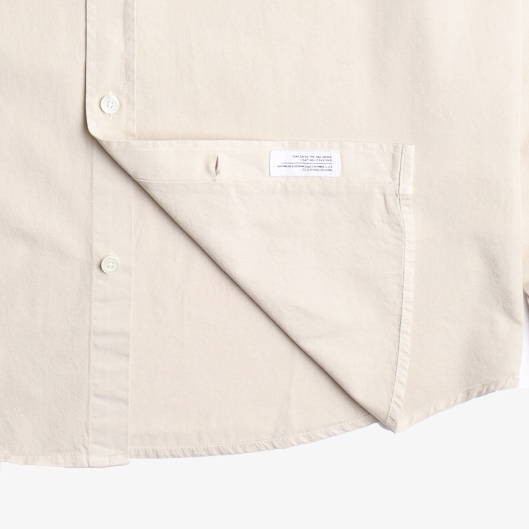 Norse Projects Anton Light Twill Shirt, Oatmeal, Detail Shot 2