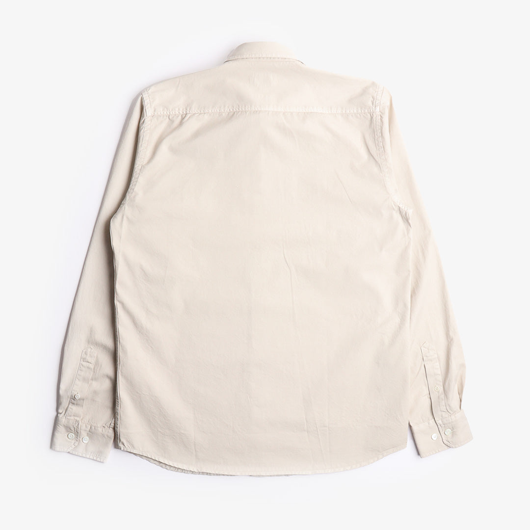 Norse Projects Anton Light Twill Shirt, Oatmeal, Detail Shot 3