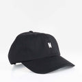 Norse Projects Twill Sports Cap, Black, Detail Shot 1