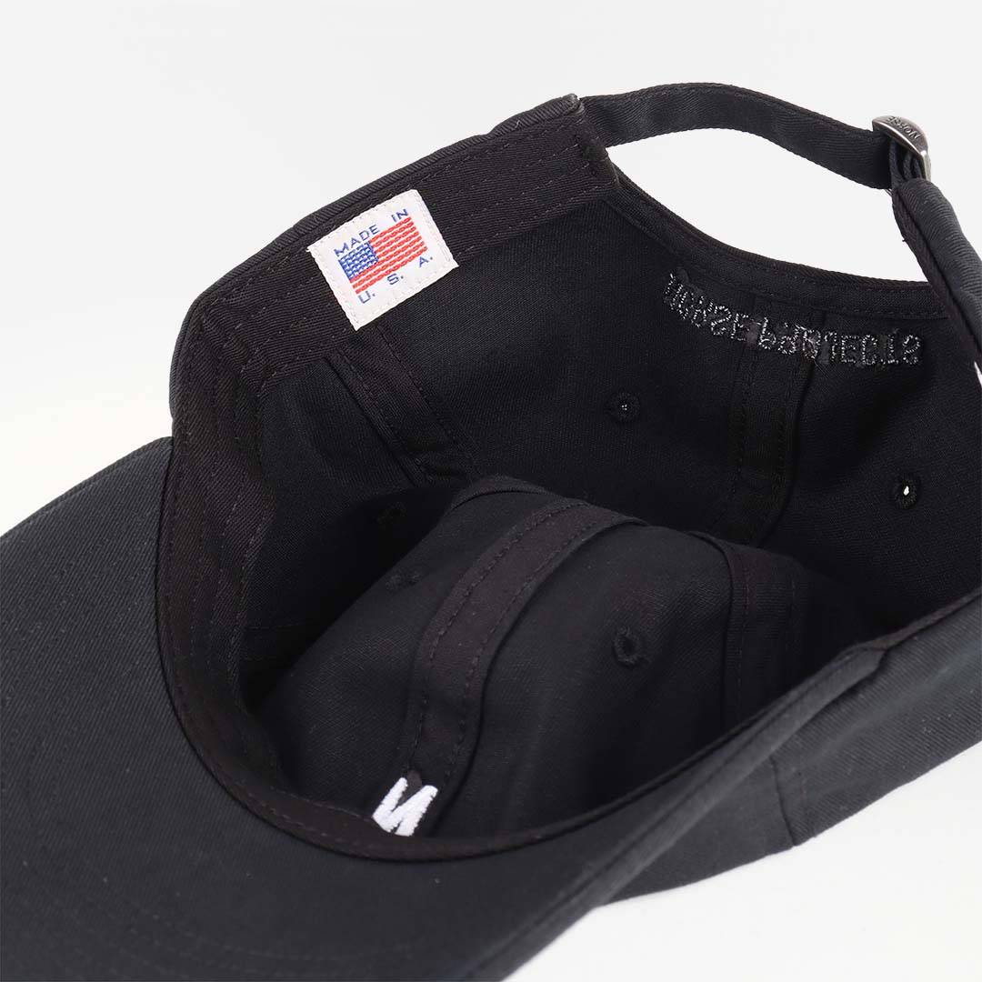 Norse Projects Twill Sports Cap, Black, Detail Shot 3