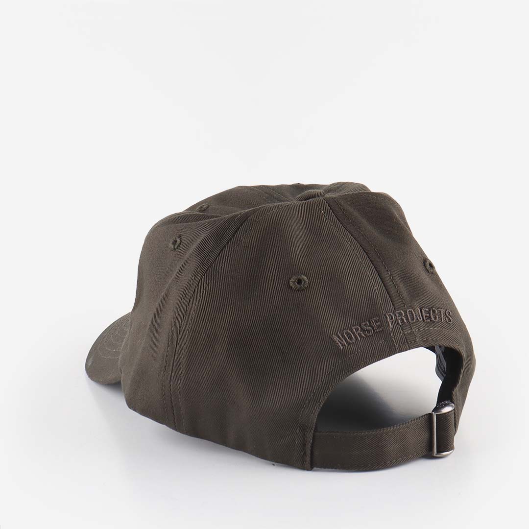 Norse Projects Twill Sports Cap, Beech Garden, Detail Shot 2