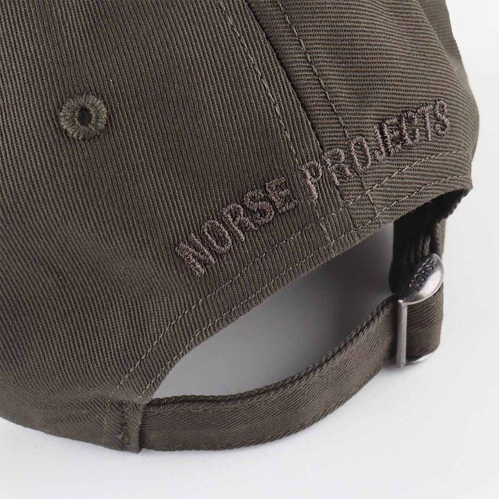 Norse Projects Twill Sports Cap, Beech Garden, Detail Shot 5