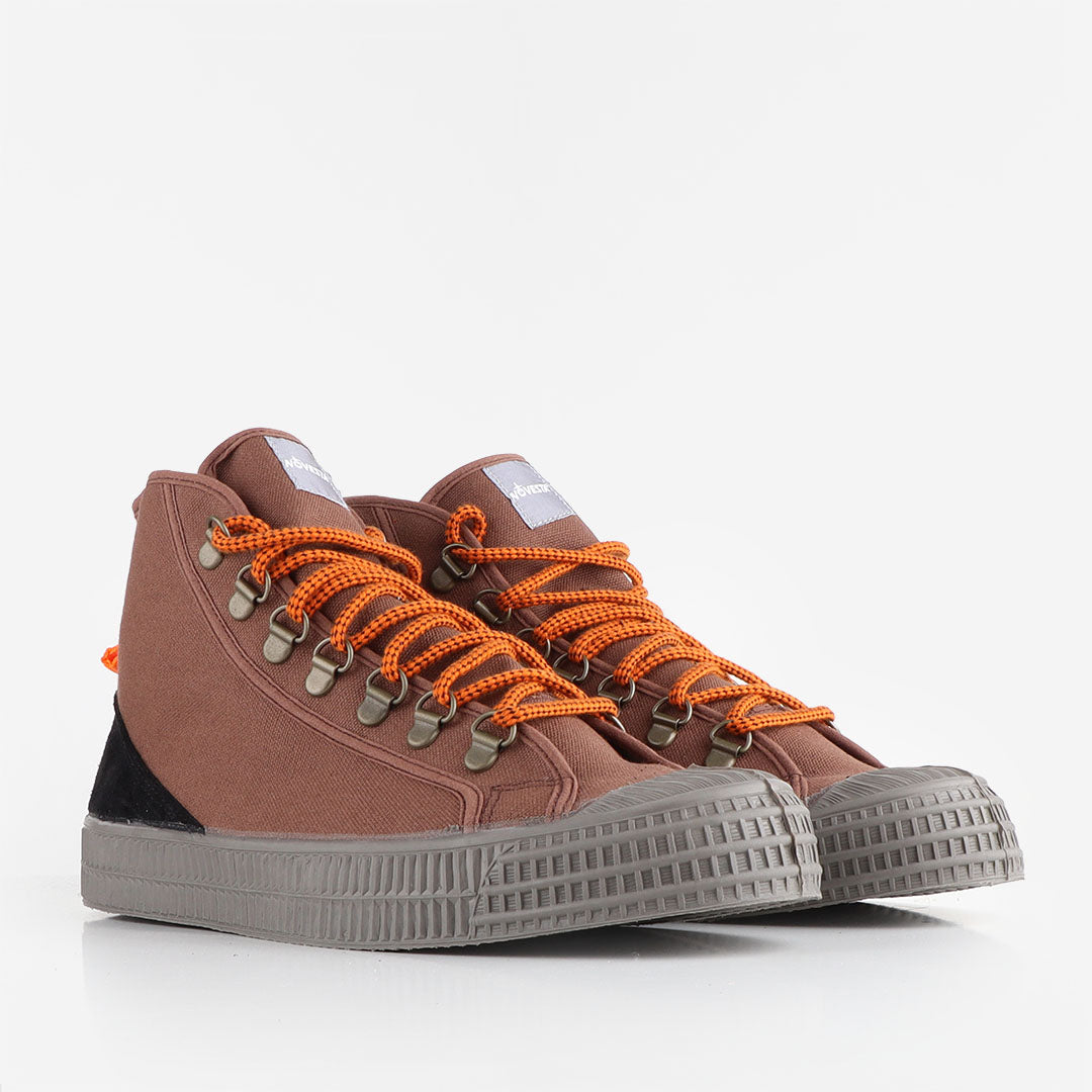 Novesta Star Dribble Hiker Shoes, Brown Grey, Detail Shot 2