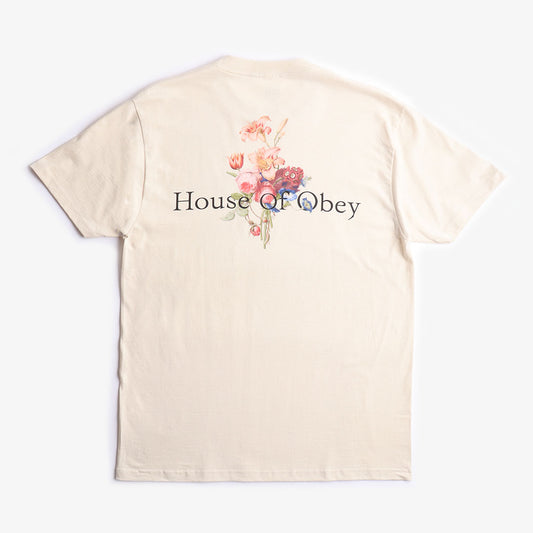OBEY Antoinette T-Shirt, Cream, Detail Shot 1
