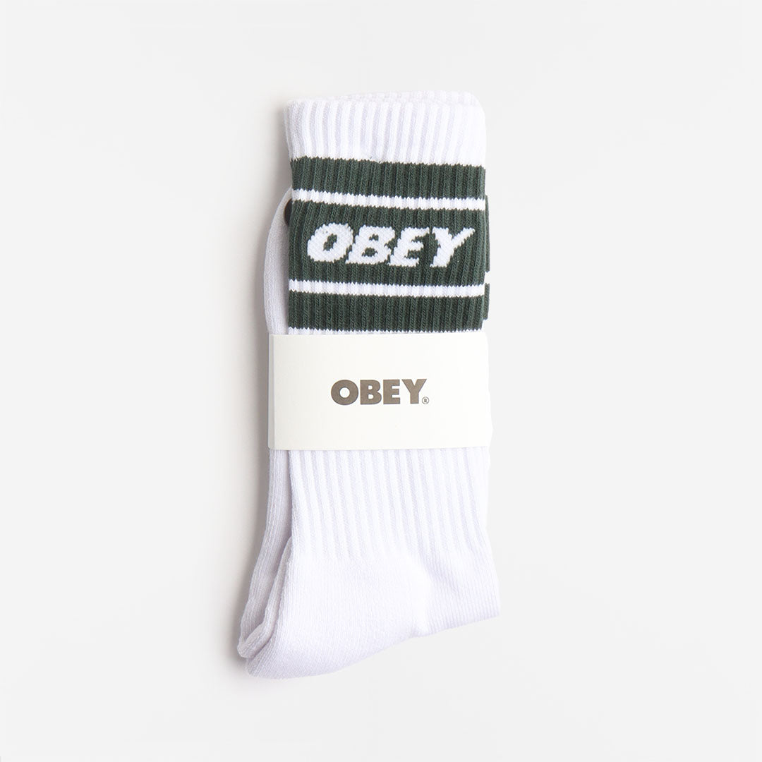 OBEY Cooper II Socks, White Dark Cedar, Detail Shot 2