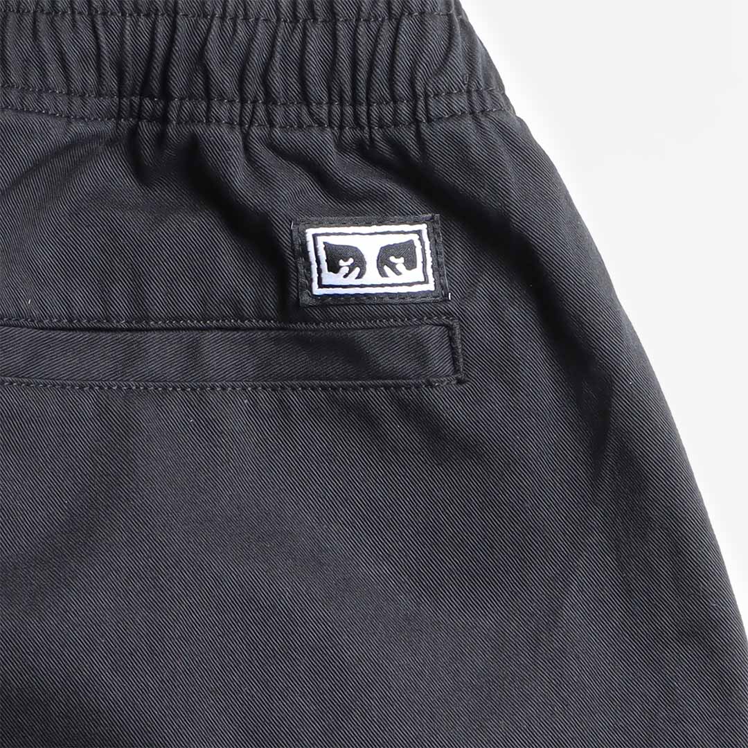 OBEY Easy Twill Pant, Black, Detail Shot 4