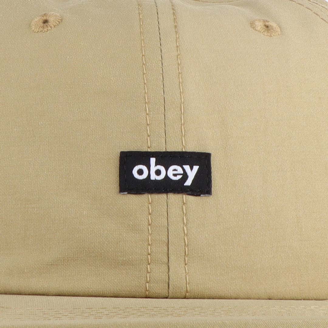 OBEY Lowercase Tech 6 Panel Strapback Cap