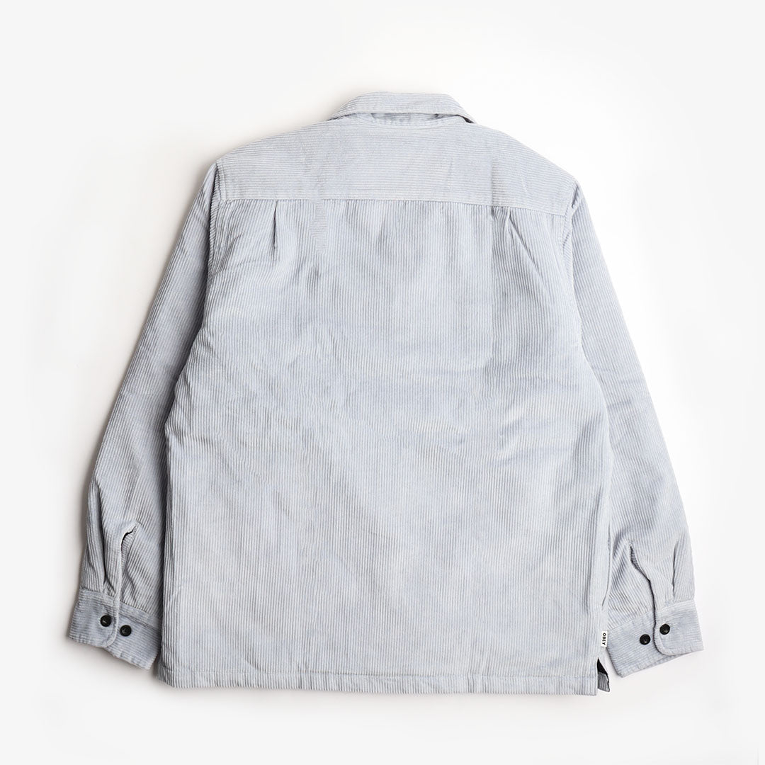 OBEY Simon Shirt Jacket, Good Grey, Detail Shot 2