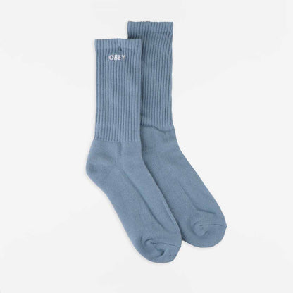 OBEY Bold Socks, Good Grey, Detail Shot 1