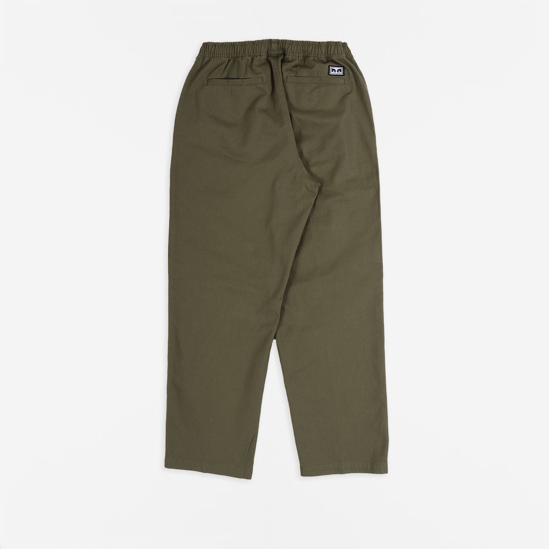 OBEY Easy Twill Pant, Field Green, Detail Shot 3