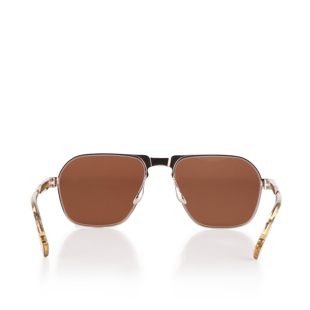 Oscar Deen Fraser Metal Sunglasses, Treacle Moss, Detail Shot 3