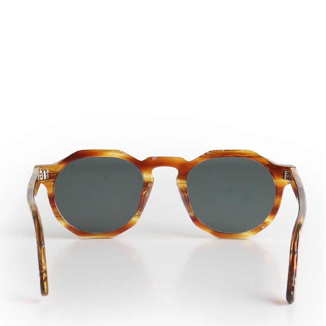 Oscar Deen Pinto Sunglasses, Havana Olive, Detail Shot 3