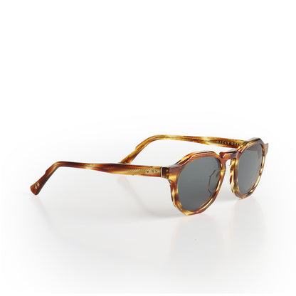 Oscar Deen Pinto Sunglasses, Havana Olive, Detail Shot 2